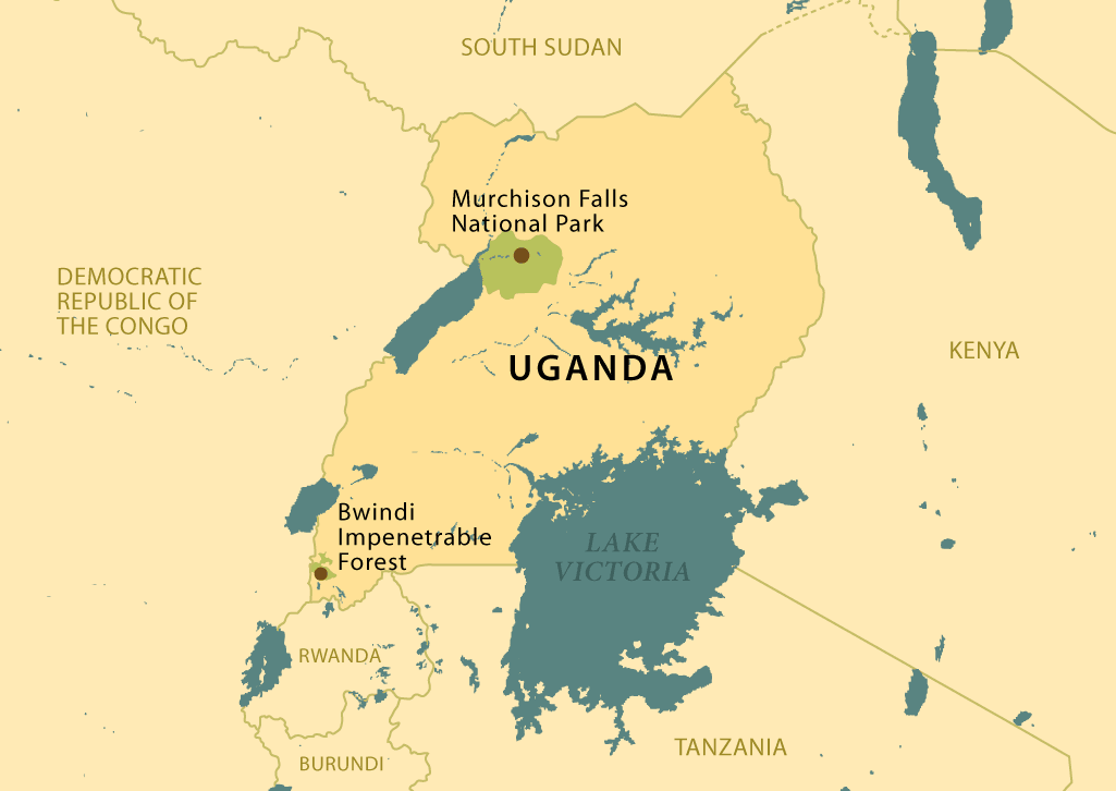 Map of Uganda